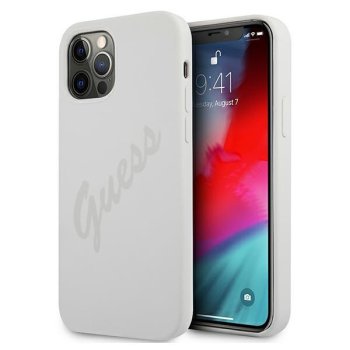 Guess iPhone 12 Pro Max vāciņš Script Vintage, krēmkrāsas