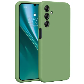 Силиконовый чехол Etteri Silicone Case для Samsung Galaxy A25 5G, светло-зеленый