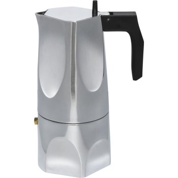 Alessi Ossidiana MT18/6 Espresso Maker, Silver