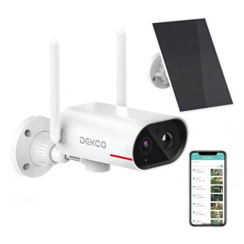 IP āra kamera ar saules paneli DEKCO DC8L | Outdoor camera with solar panel