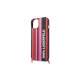 Karl Lagerfeld Color Stripes Strap Case for iPhone 14, Pink