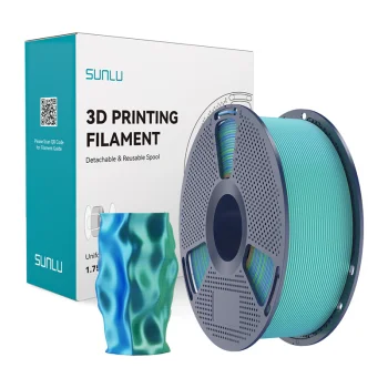 Филамент Sunlu PLA+ Silk Dual Color (сине-зеленый)