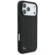 Mercedes iPhone 17 Pro Max vāciņš Leather Laurel Leaves MagSafe, melns