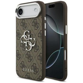 Guess 4G Big 4G Classic Logo maciņš iPhone 17 Air – brūns un sudraba | Phone Case Cover
