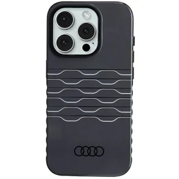 Audi IML MagSafe vāciņš iPhone 15 Pro 6.1", melns