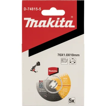 Griešanas disks Makita D-74815-5, 76x1,0x10 mm, 5 gab.