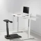 Maclean MC-872 ergonomisks biroja krēsls ar pretnoguruma paklājiņu, melns