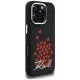 Karl Lagerfeld Silicone Heart Sign Logo MagSafe Case for iPhone 16 Pro Max, Black
