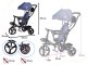 Bērnu Trīsriteņu Ratiņi Ritenis TRIKE FIX LITE, Zils | Kids Baby Bike Tricycle Stroller Buggy