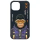 Nimmy Cool&Cute 2.0 Monkey Case for iPhone 15, Black