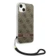 Guess 4G Print Strap iPhone 14 Plus ietvars, brūns