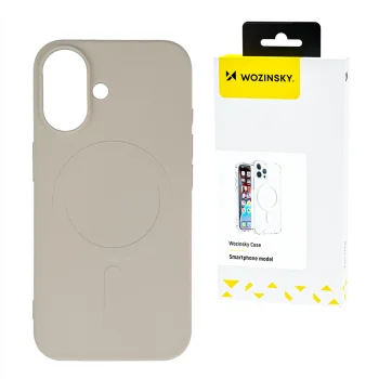 Wozinsky Silicone Case MagSafe silikona vāciņš priekš Samsung Galaxy S25 Ultra, bēšs