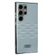 Чехол Audi для Samsung Galaxy S24 Ultra IML Geometric Pattern, серый