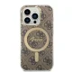 Apple iPhone 14 Pro 6.1\" Guess 4G Print MagSafe Case Cover (GUBPP14LH4EACSW) + Charger, Brown | Чехол Кейс...