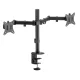 Maclean MC-754N galda stiprinājums 2 monitoriem, 17-32\", VESA, melns