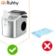Ruhhy 1.2L ledus ģenerators, 12 kg/24h, sudraba krāsā
