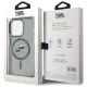 Чехол Karl Lagerfeld для iPhone 15 Pro MagSafe IML Metal KC Heads, черный