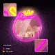 Forever Light Mirror LED Neon QUEEN, Silts Balts/Rozā
