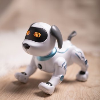 Maxlife Radiovadāms Suns Taksis Robots ar Pulti | RC Interactive Dog Robot