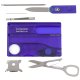 Victorinox SwissCard Lite Multi-Tool Card, Blue Transparent