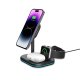 Tech-Protect QI15W-A27 3‑in‑1 induktīvā lādētāja stacija ar MagSafe statīvu viedtālrunim / Apple Watch /...