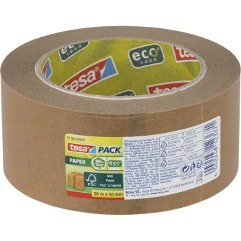 Бумажная упаковочная клейкая лента Tesa 57180 ecoLogo, 50 м x 50 мм,...