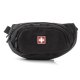 Skriešanas Vingrošanas Jostas Pleca Soma SWISSBAGS LUZERN 3L, Melna | Outdoor Travel Running Bumbag