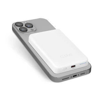 Внешний аккумулятор Sbs 5000 mAh с поддержкой MagSafe, белый