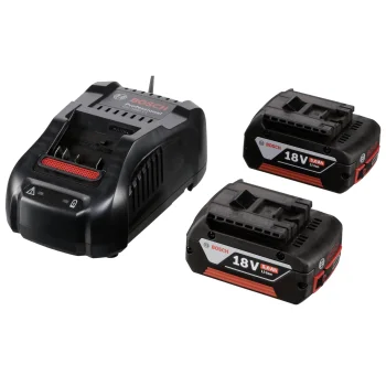 Bosch GAL 1880 CV lādētājs un 2x GBA 18V 5,0 Ah akumulatori