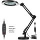 Kosmētiskā lupa lampa galda LED, 10 gab. komplekts