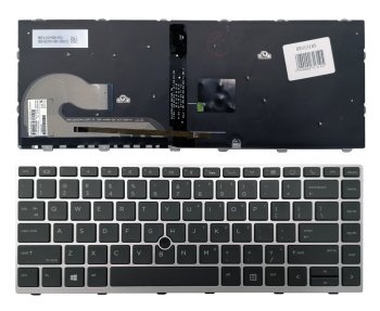 HP EliteBook 840 G5 / 846 G5 / 745 G5 Keyboard, Silver
