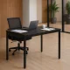 Modernhome NORD-MRBC-BC galds 120x60 cm, melns marmurs
