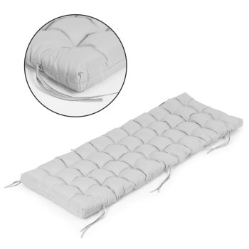 Подушка для садового шезлонга ModernHome 145х52 см, серая