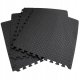 Bērnu Istabas Spēļu Grīdas Puzle Paklājs Putu Paklājiņš, 4 gab., Melns | Kids EVA Foam Floor Puzzle Mat