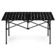 MultiGarden saliekams kempinga galds 95x55 cm, melns