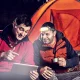 Налобный светодиодный фонарь с датчиком движения и 15 режимами