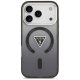 Чехол Guess IML Gradient Triangle Logo MagSafe для iPhone 17 Pro Max, черный