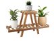 Two-Tier Wooden Plant Stand, 44 cm, Brown