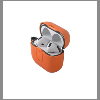 Чехол Uniq Clyde Lock для AirPods 4 оранжевый