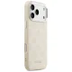 Чехол Guess Peony Hot Stamp Script MagSafe для iPhone 17 Pro Max — бежевый