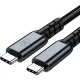 Кабель 3mk Hyper Cable N-SERIES Thunderbolt 4 USB-C / USB-C 1м 240W 40Gb/s, черный