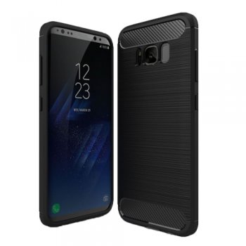 Samsung Galaxy S8 (G950F) 1.8mm Carbon Fiber TPU Protective Case Cover, Black