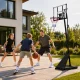 Movepro brīvi stāvošs basketbola grozs, regulējams līdz 305 cm