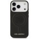 Karl Lagerfeld Initial & Metal Logo MagSafe vāciņš iPhone 17 Pro – melns | Phone Case Cover