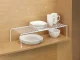 Adjustable Metal Kitchen Shelf Organizer, White