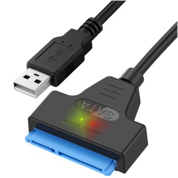 Адаптер Izoxis USB на SATA 3.0 для дисков 2,5" HDD/SSD, черный