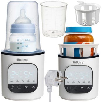 Ruhhy 5-in-1 pudeļu sildītājs, balts