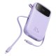 Baseus Qpow2 20000mAh 22.5W Powerbank with Dual Cable with Digital Display + Baseus Simple USB-C 3A Cable 0.3m (White)...