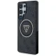 Guess 4G Glitter Triangle Buttons MagSafe Case for Samsung Galaxy S25 Ultra Black