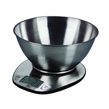 ELDOM WK320S Digital Kitchen Scale with Bowl, Stainless Steel